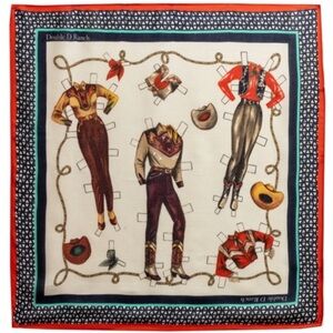 Double D Ranch Wear NEW "Paper Doll" Western Rodeo Scarf Bandana